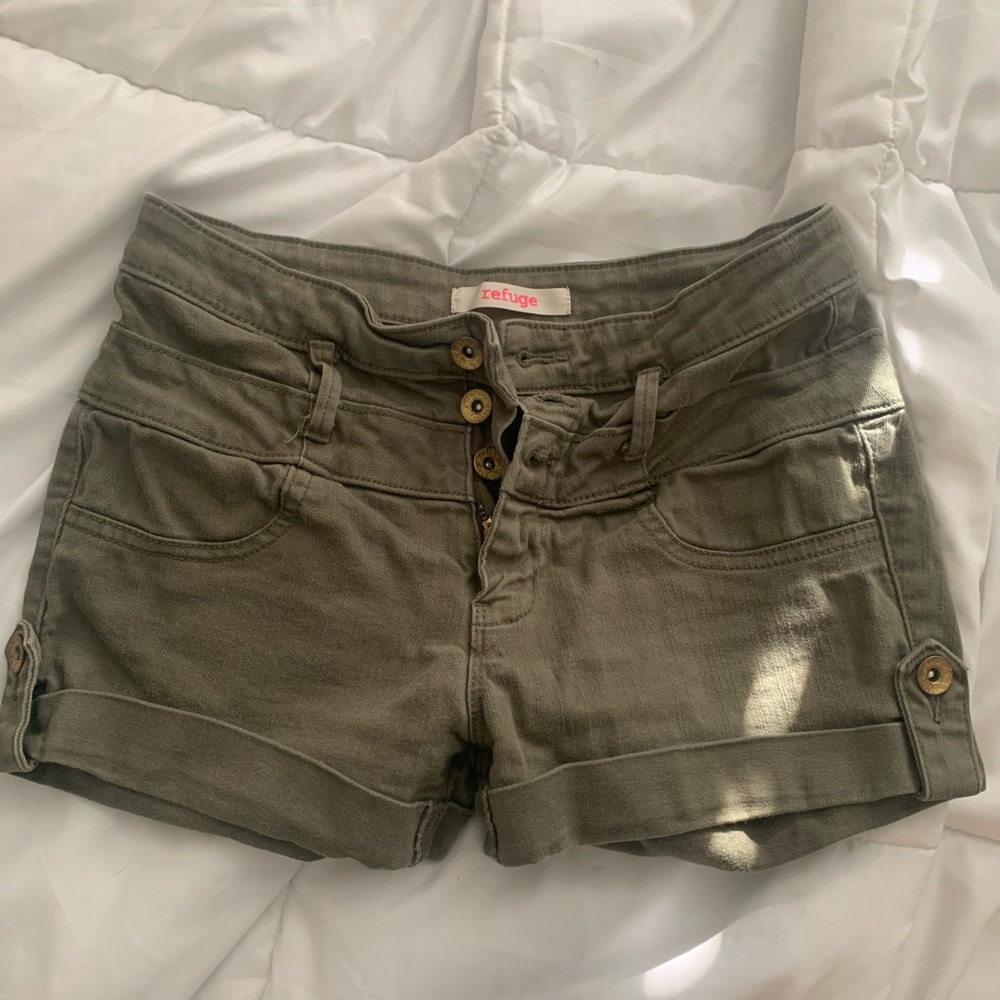 Size 2 green shorts from Charolette Russe
